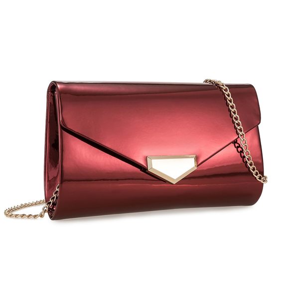 Mirrored Patent Pu Clutch Purse Evening Bag Chic Clutch Handbag :) - Picture 1 of 6